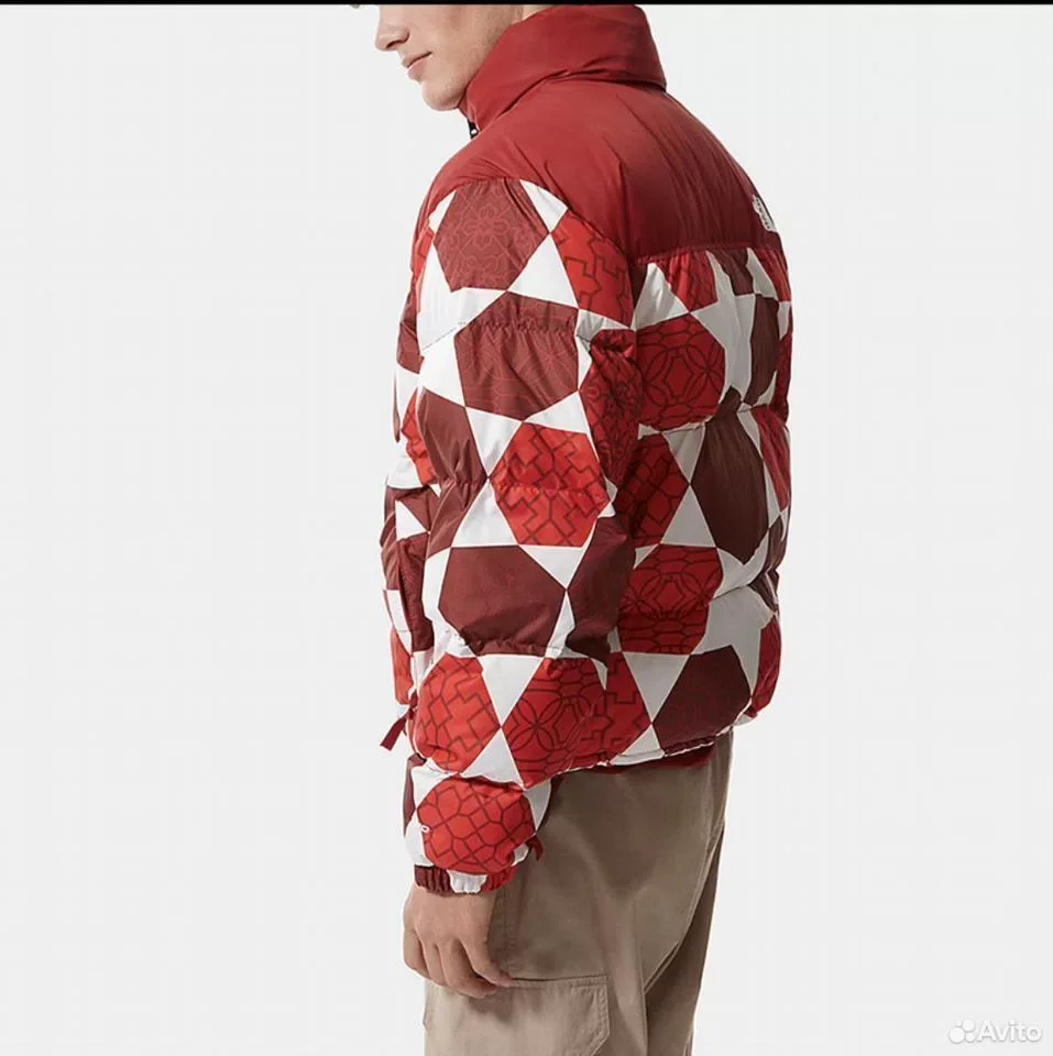 Куртка TNF Nuptse Red Hooded - миниатюра 3