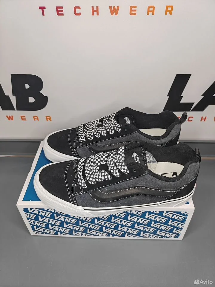 Кеды Vans Knu Skool VLT LX Black Charcoal - миниатюра 2