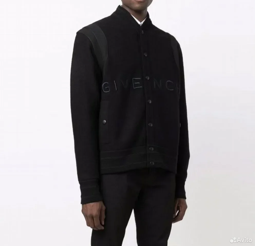 Кофта Бомбер Givenchy Black Logo - миниатюра 4
