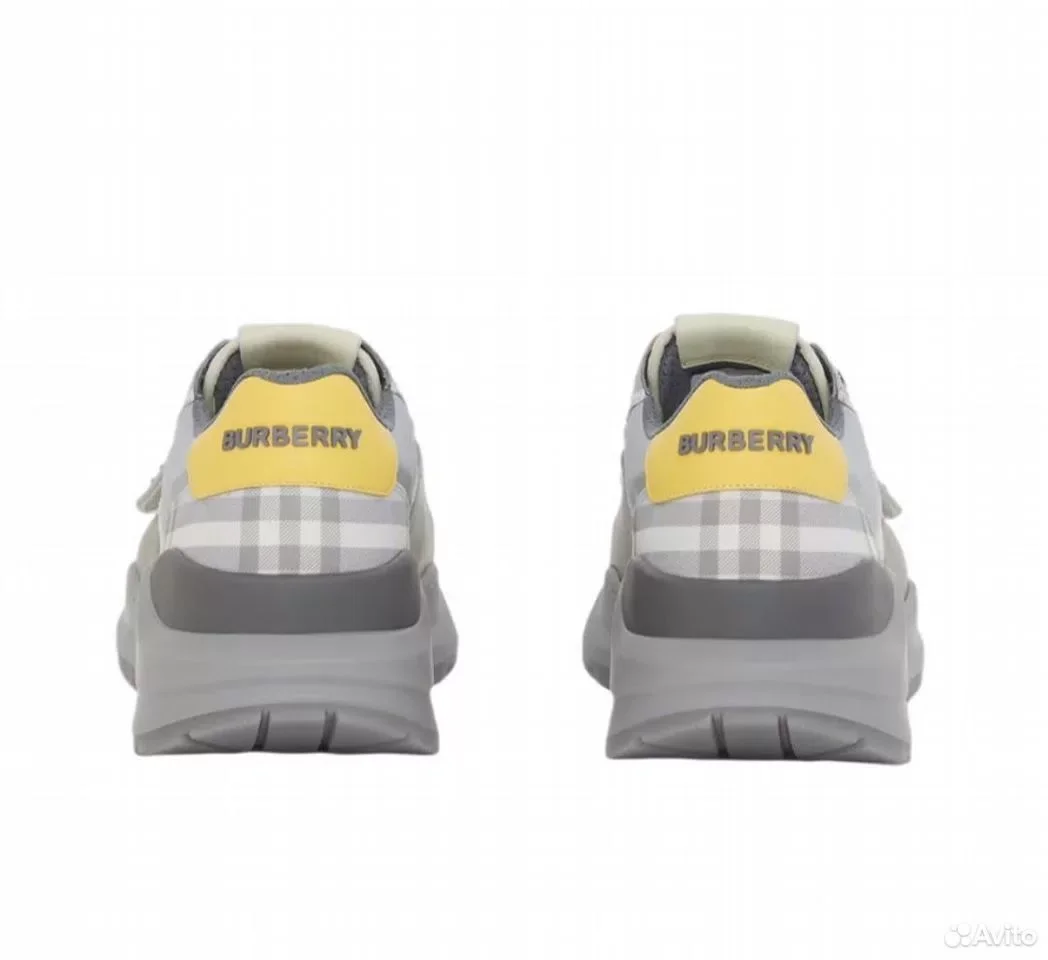 Кроссовки Burberry Gray Vintage Check - миниатюра 4