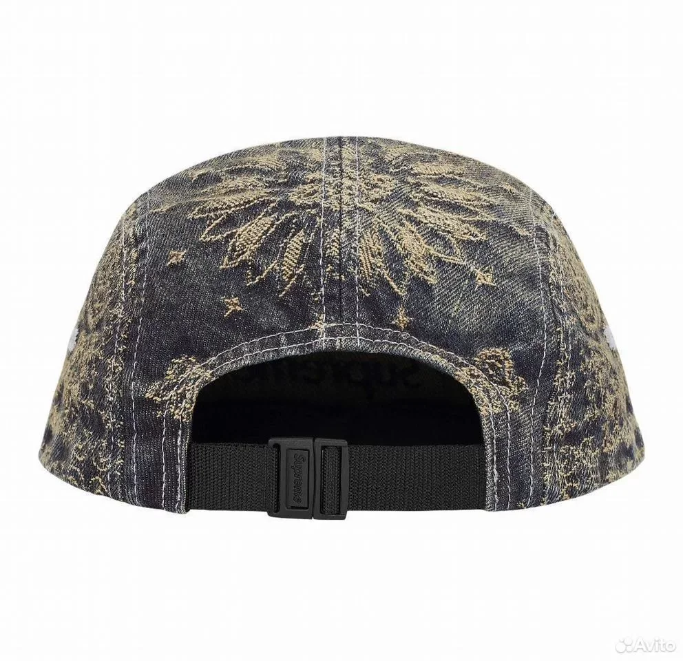 Кепка Supreme Bandana Jacquard Denim Camp Cap - миниатюра 5