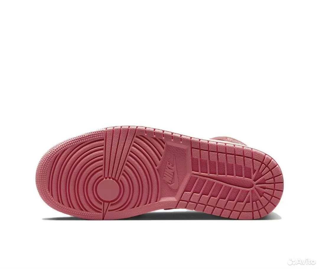 Кроссовки Nike Air Jordan 1 Mid Pink Strawberry - миниатюра 5