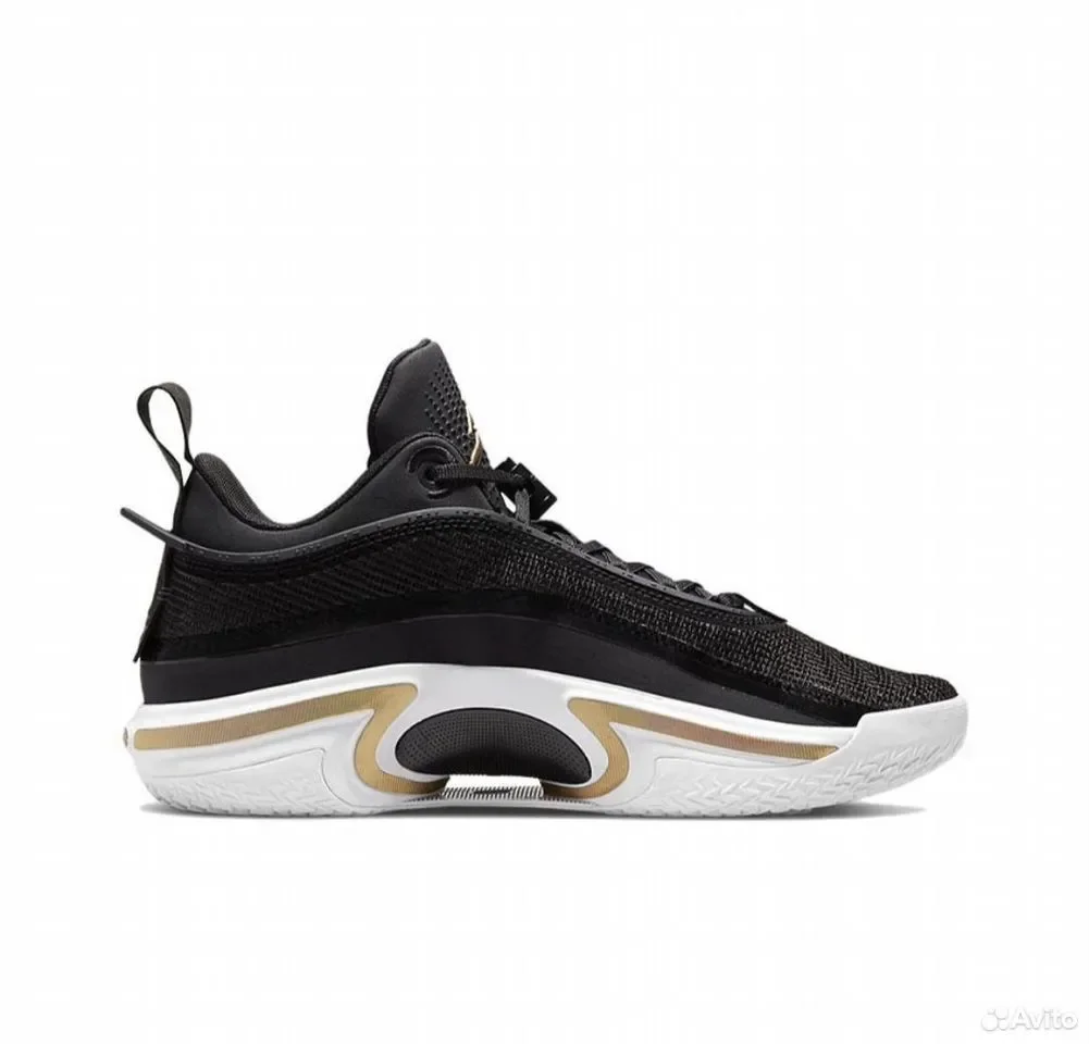 Кроссовки Nike Air Jordan 36 Low PF Black Gold - миниатюра 2
