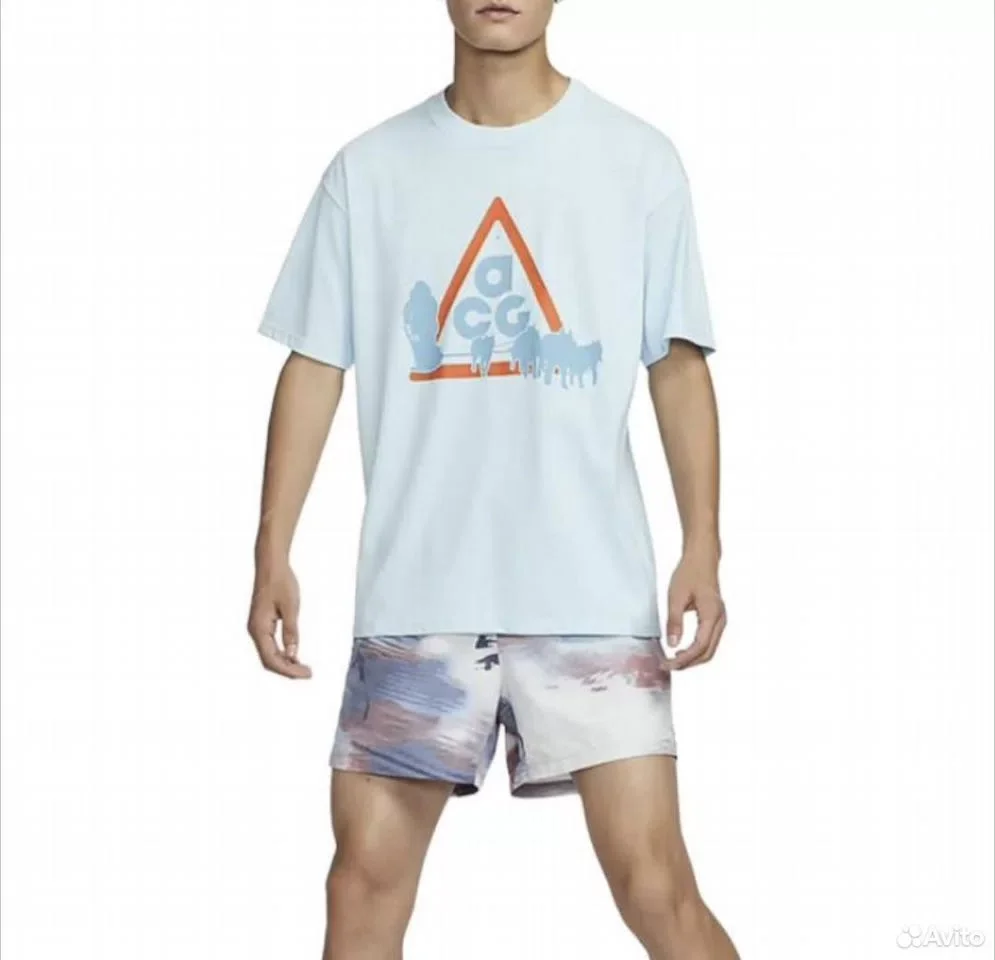 Футболка Nike ACG Graphics Ice Blue - миниатюра 3