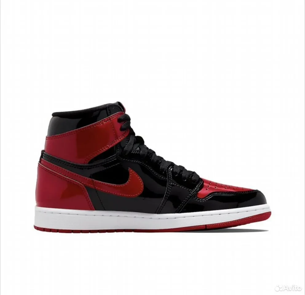 Кроссовки Nike Air Jordan 1 High OG Patent Bred - миниатюра 3