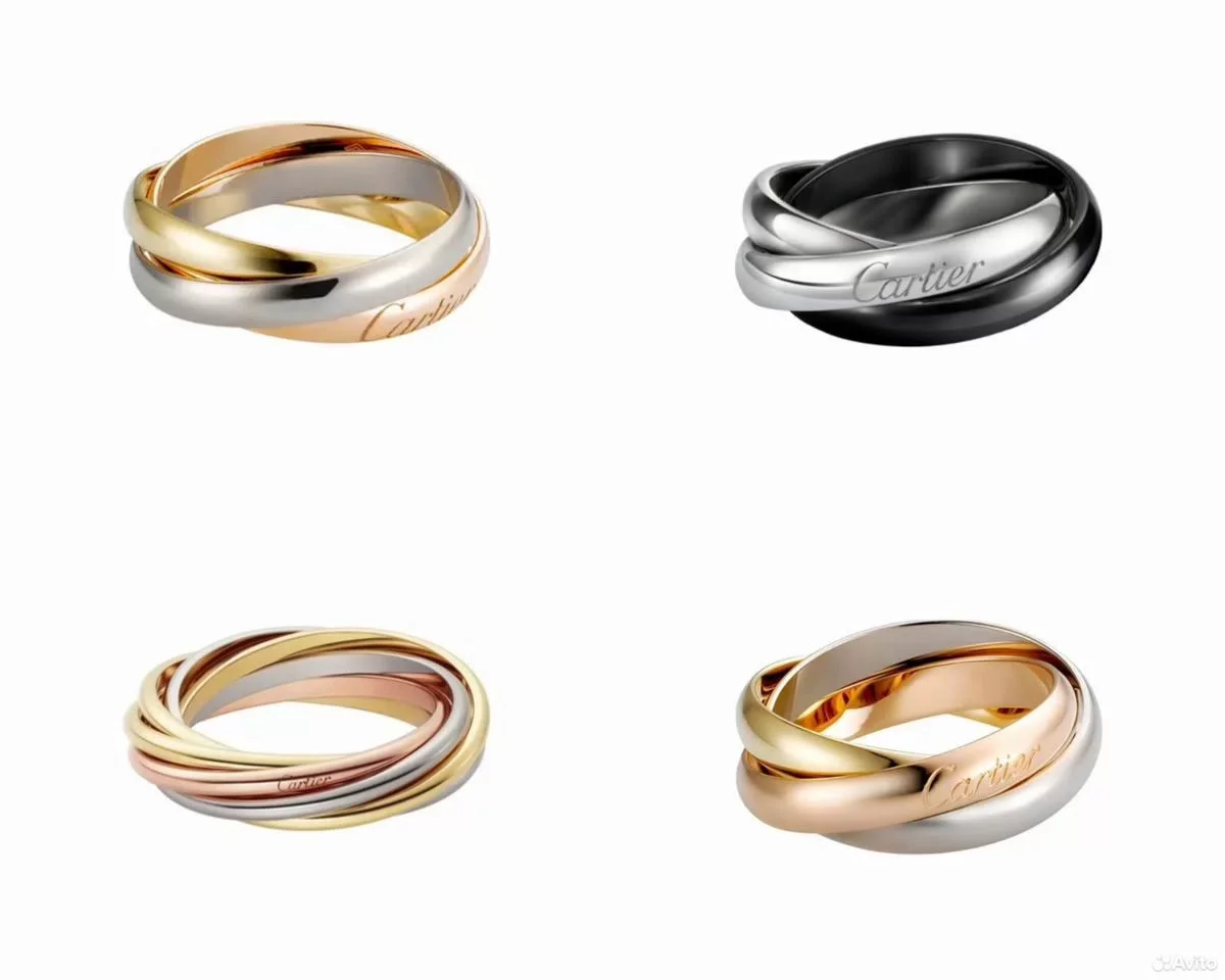 Кольцо Cartier Trinity 18K Gold - изображение 1