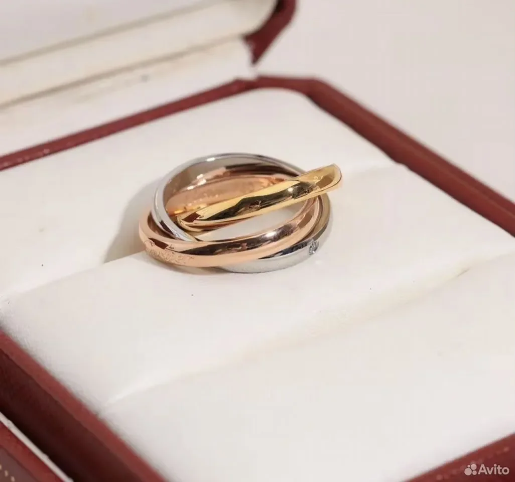 Кольцо Cartier Trinity 18K Gold - миниатюра 3