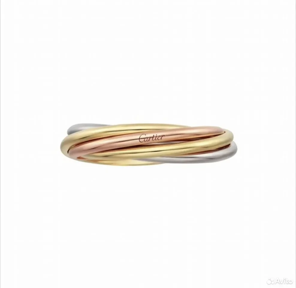 Кольцо Cartier Trinity 18K Gold - миниатюра 6