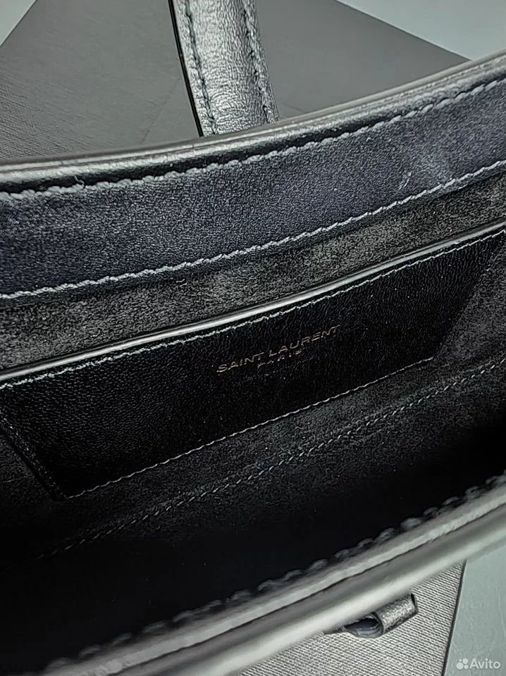 Сумка Saint Laurent Le 5 A 7 Mini Hobo Bag "Noir" - миниатюра 5