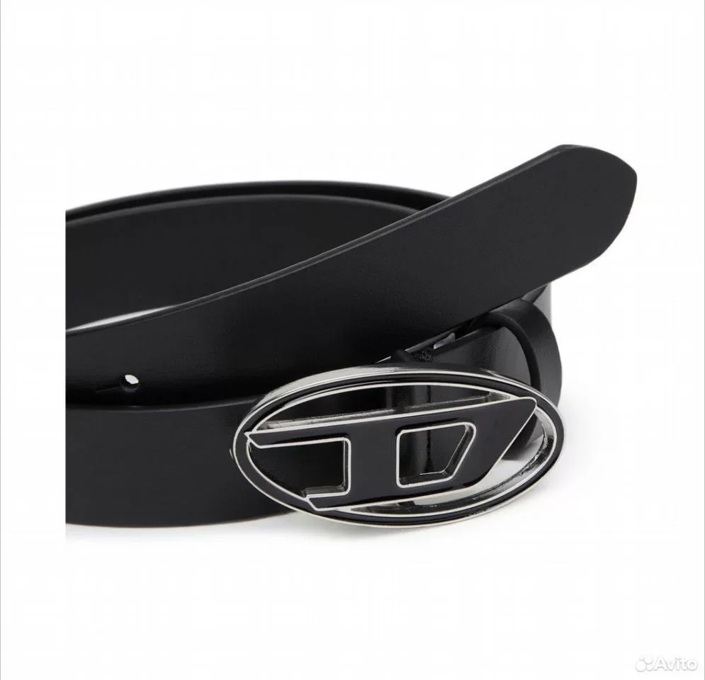 Ремень Diesel Logo Black - миниатюра 3