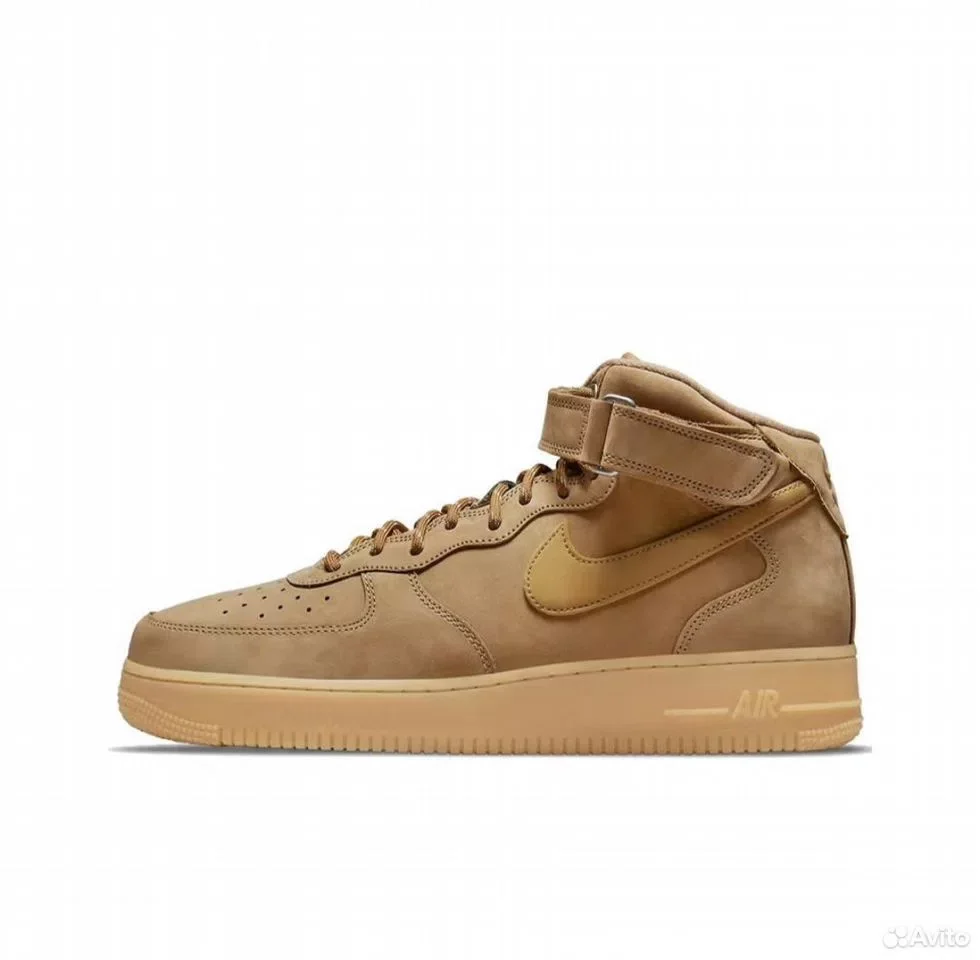 Кроссовки Nike Air Force 1 Mid Flax - миниатюра 4
