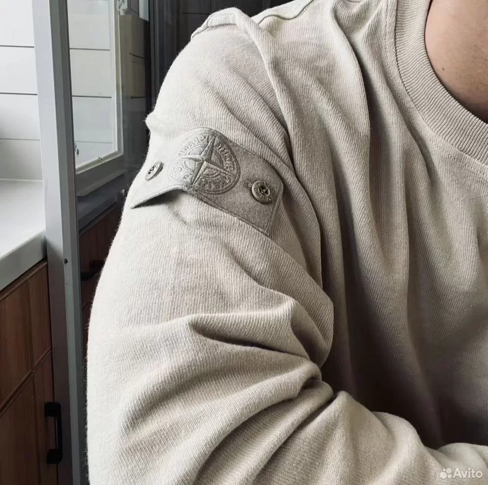 Свитшот Stone Island FW23 Beige Ghost Pieces - изображение 1