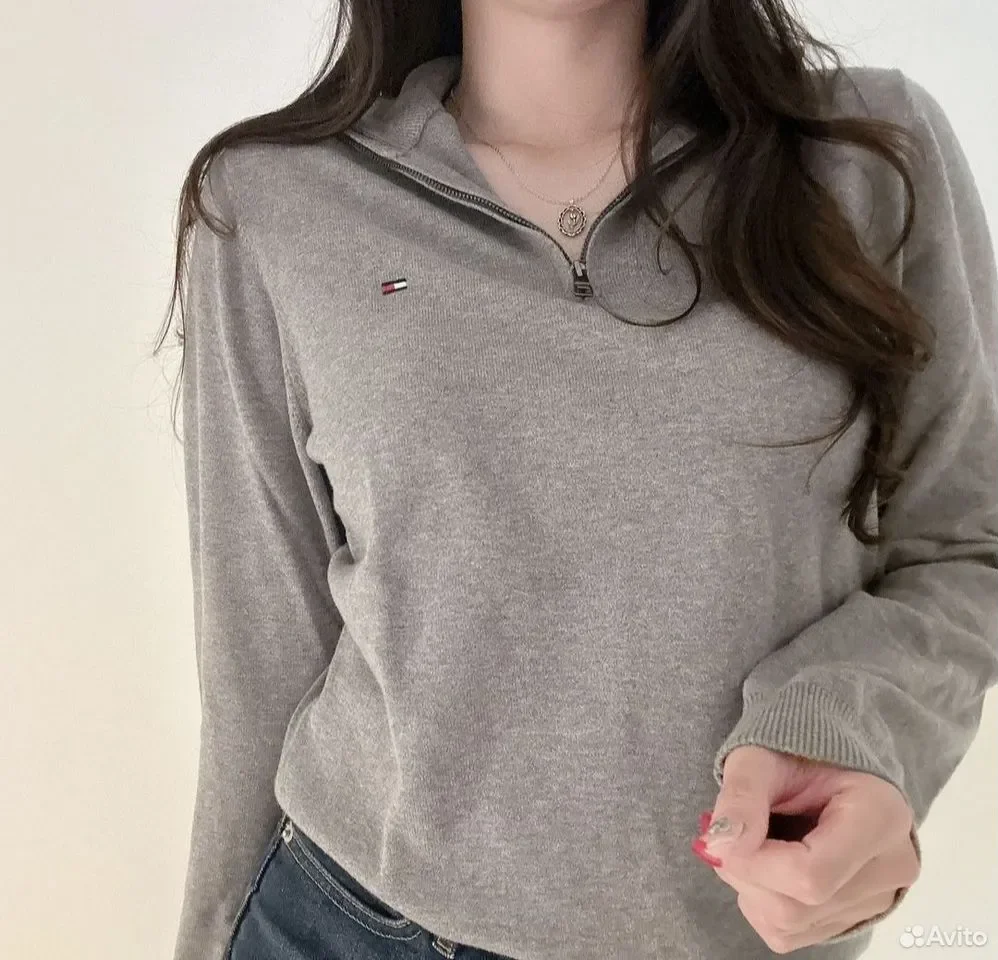 Кофта на молнии Tommy Hilfiger Grey - миниатюра 3