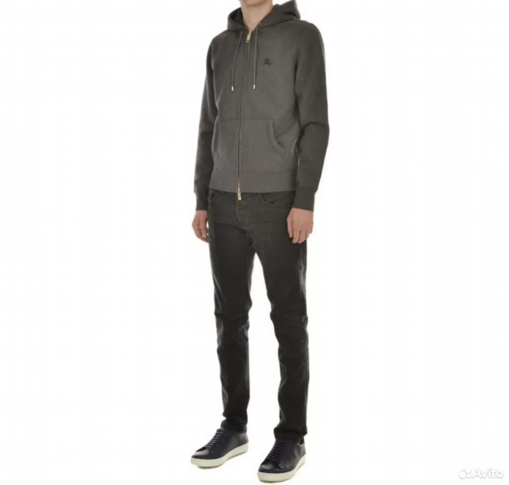 Зип-худи Burberry Clarendon Grey - миниатюра 3
