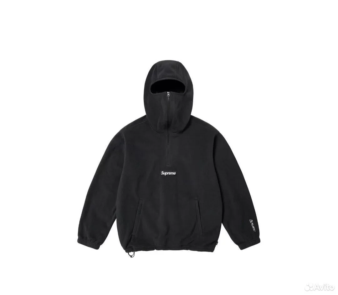 Худи Supreme Half-Zip x Polartec FaceMask