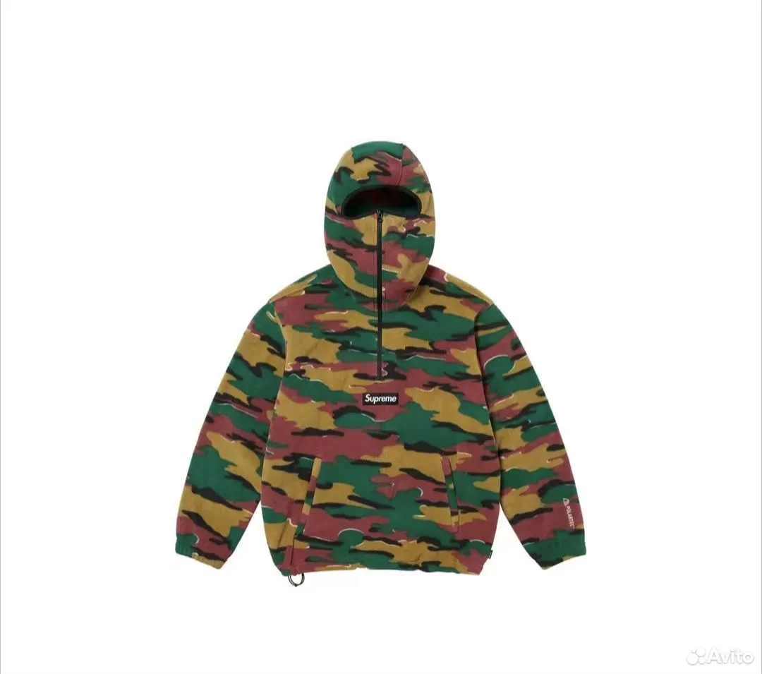 Худи Supreme Half-Zip x Polartec FaceMask - миниатюра 2