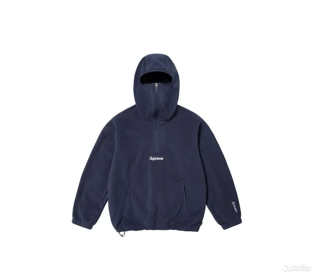 Худи Supreme Half-Zip x Polartec FaceMask - миниатюра 5