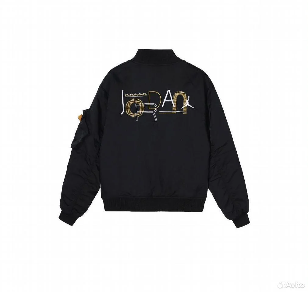 Кофта Бомбер Jordan Lightweight Legacy Black - миниатюра 3