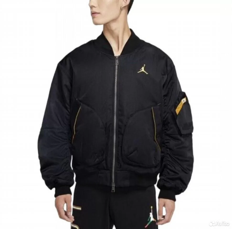 Кофта Бомбер Jordan Lightweight Legacy Black - миниатюра 5