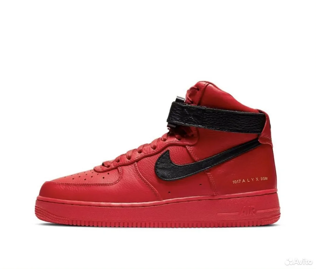 Кроссовки Nike x alyx AIR Force 1 High Red - изображение 1