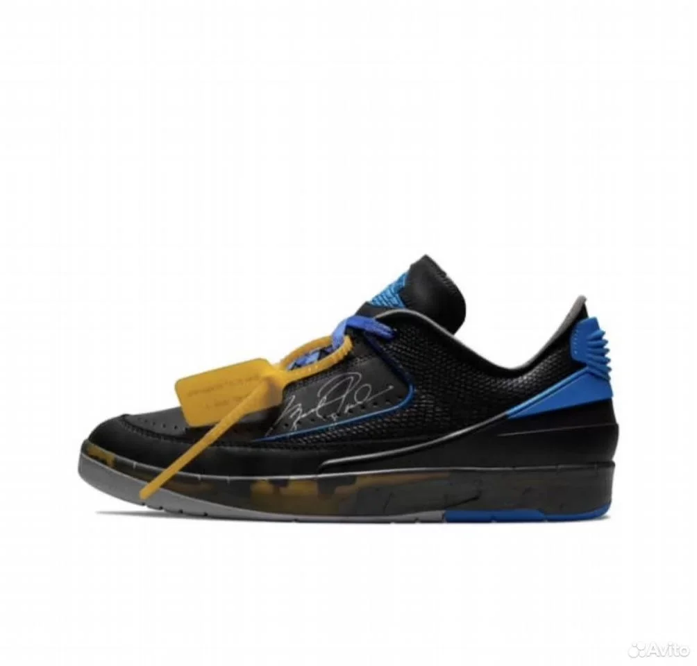 Кроссовки Nike Air Jordan 2 x OFF-white Black - изображение 1