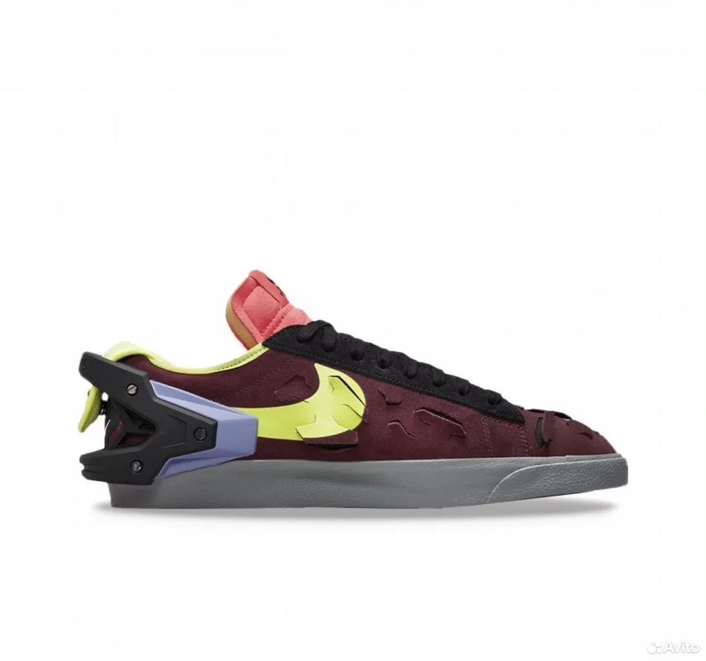 Кроссовки Acronym x Nike Blazer Low "Night Maroon"
