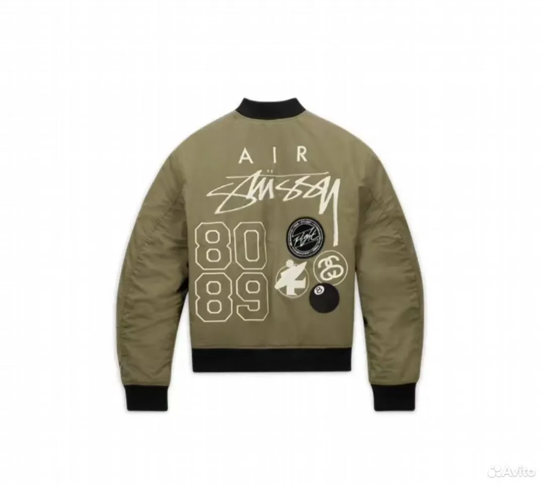 Кофта бомбер Nike x Stussy Reverse Olive - изображение 1