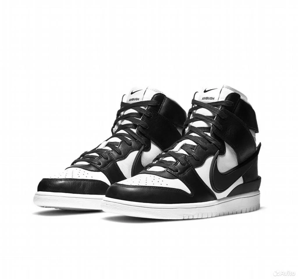 Кроссовки ambush X Nike Dunk High Black - изображение 1