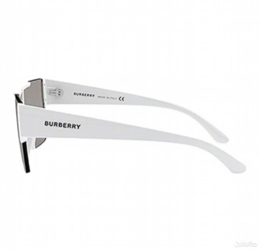 Солнцезащитные очки Burberry Logo White - миниатюра 4