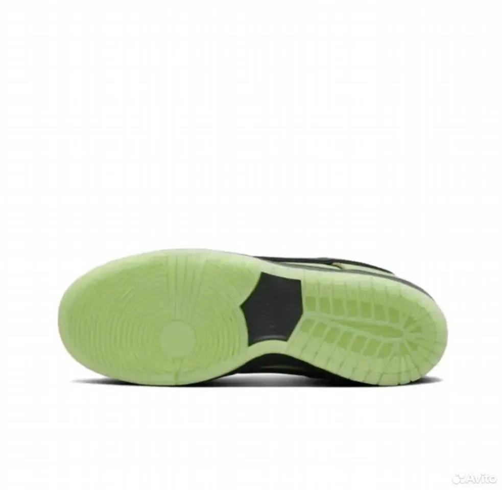 Кроссовки Nike Dunk Low x Powerpuff Girls Green - миниатюра 3