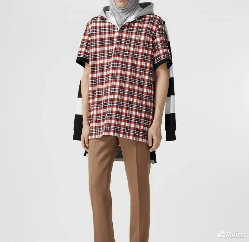 Рубашка Burberry Reconstructed Rugby Shirt - миниатюра 2