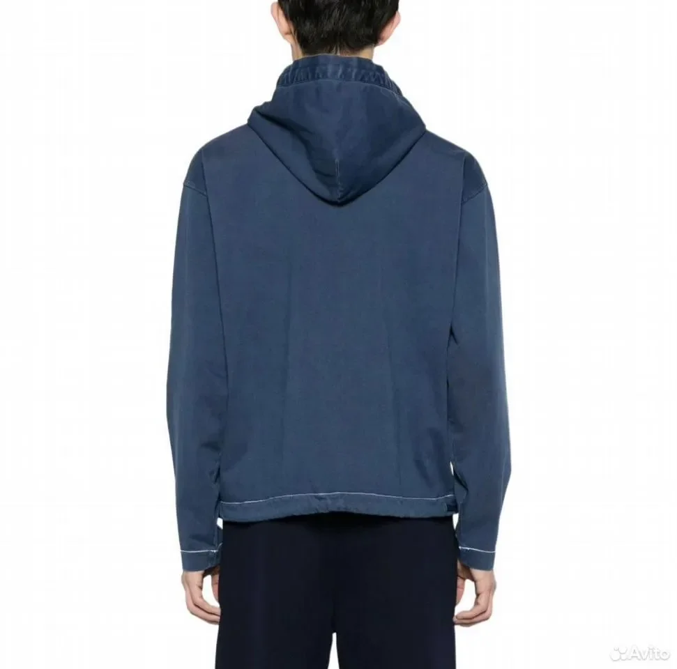 Худи Stone Island Marina Royal Blue Logo - миниатюра 2