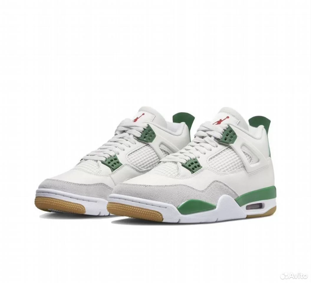 Кроссовки Nike SB x Jordan 4 Pine Green - изображение 1