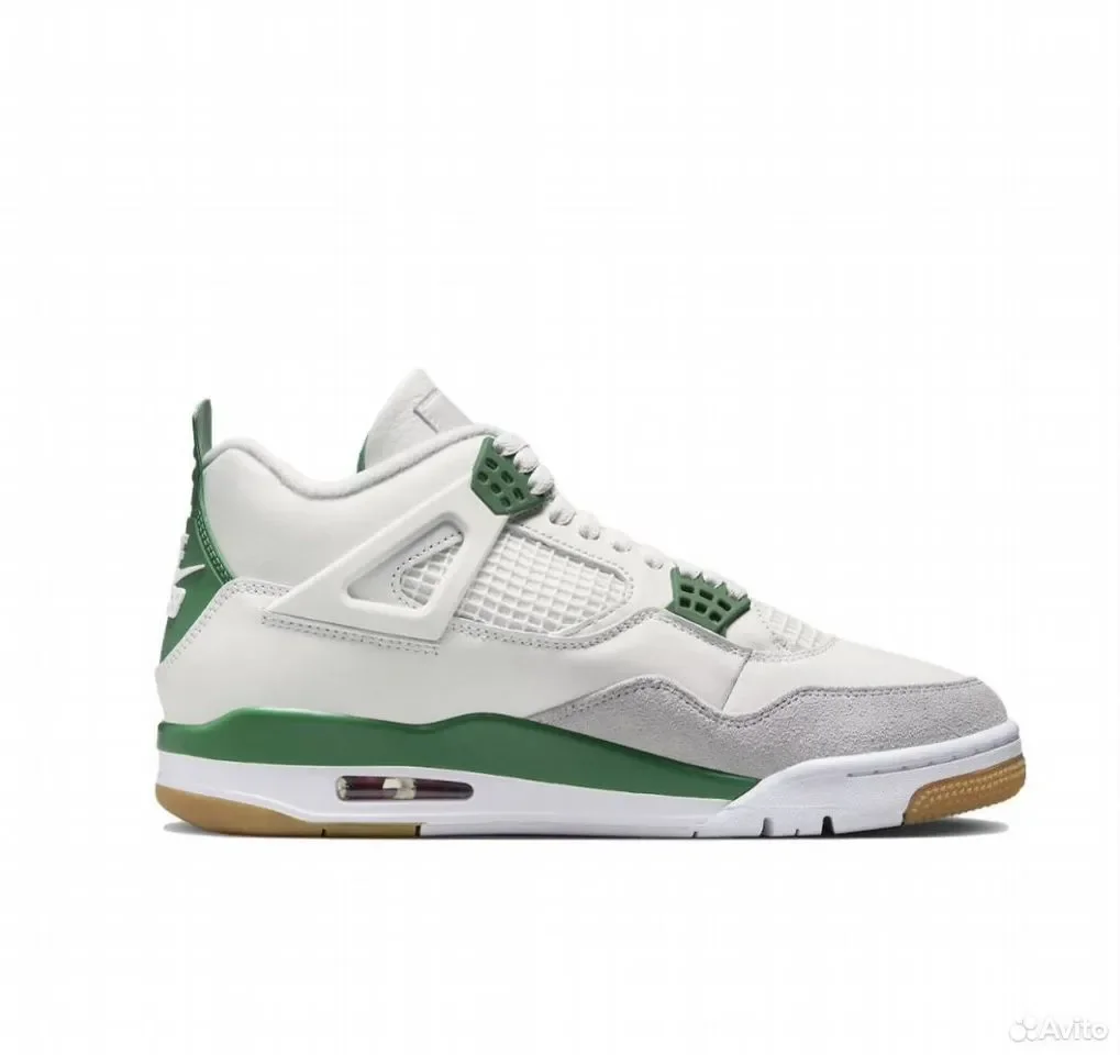 Кроссовки Nike SB x Jordan 4 Pine Green - миниатюра 3