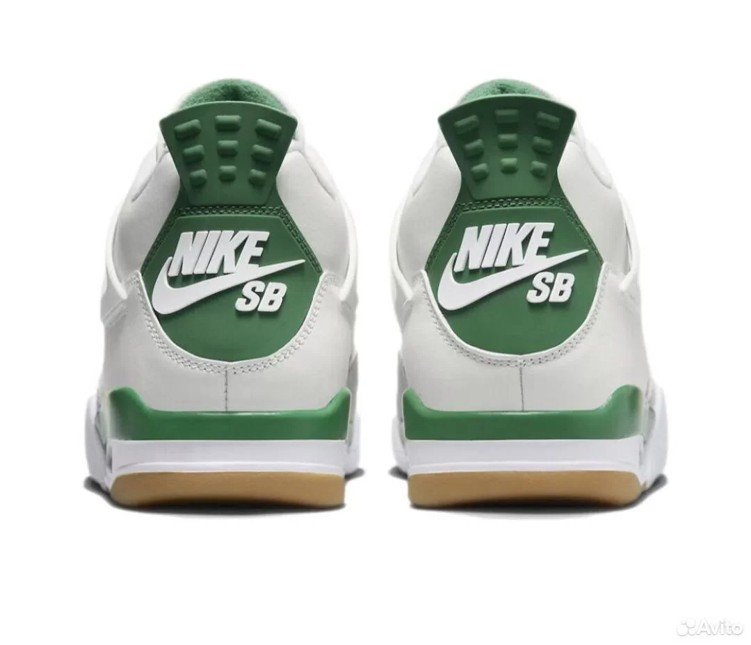 Кроссовки Nike SB x Jordan 4 Pine Green - миниатюра 5