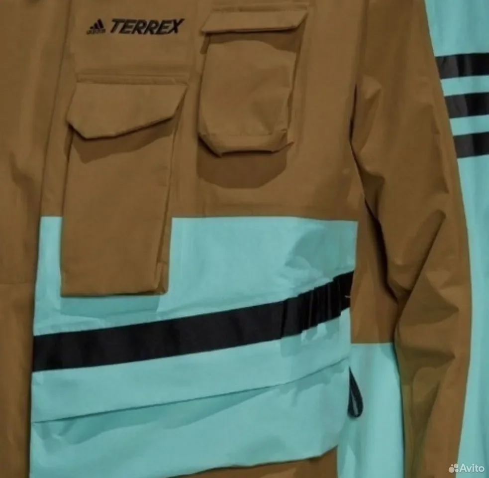 Куртка Adidas Terrex xploric rain jacket - миниатюра 3