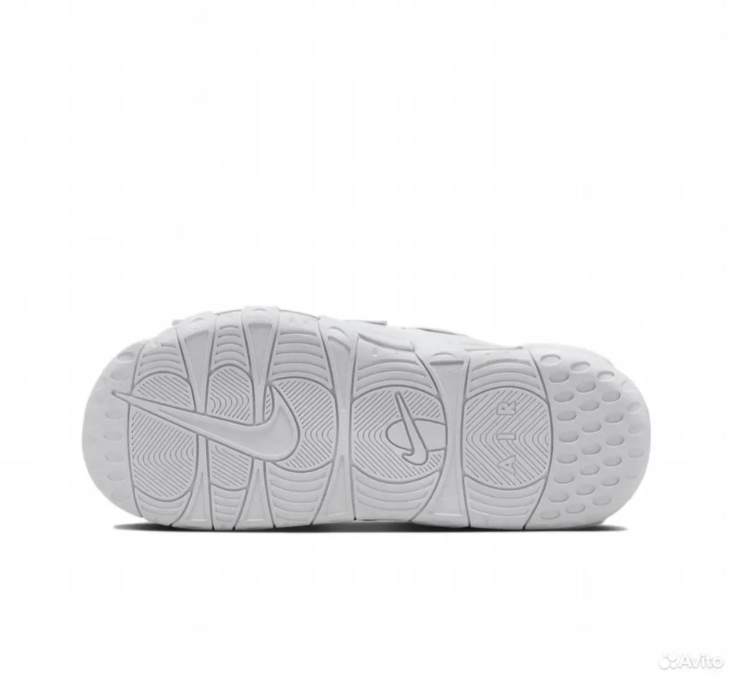 Тапки Nike Air More Uptempo Total White - миниатюра 5