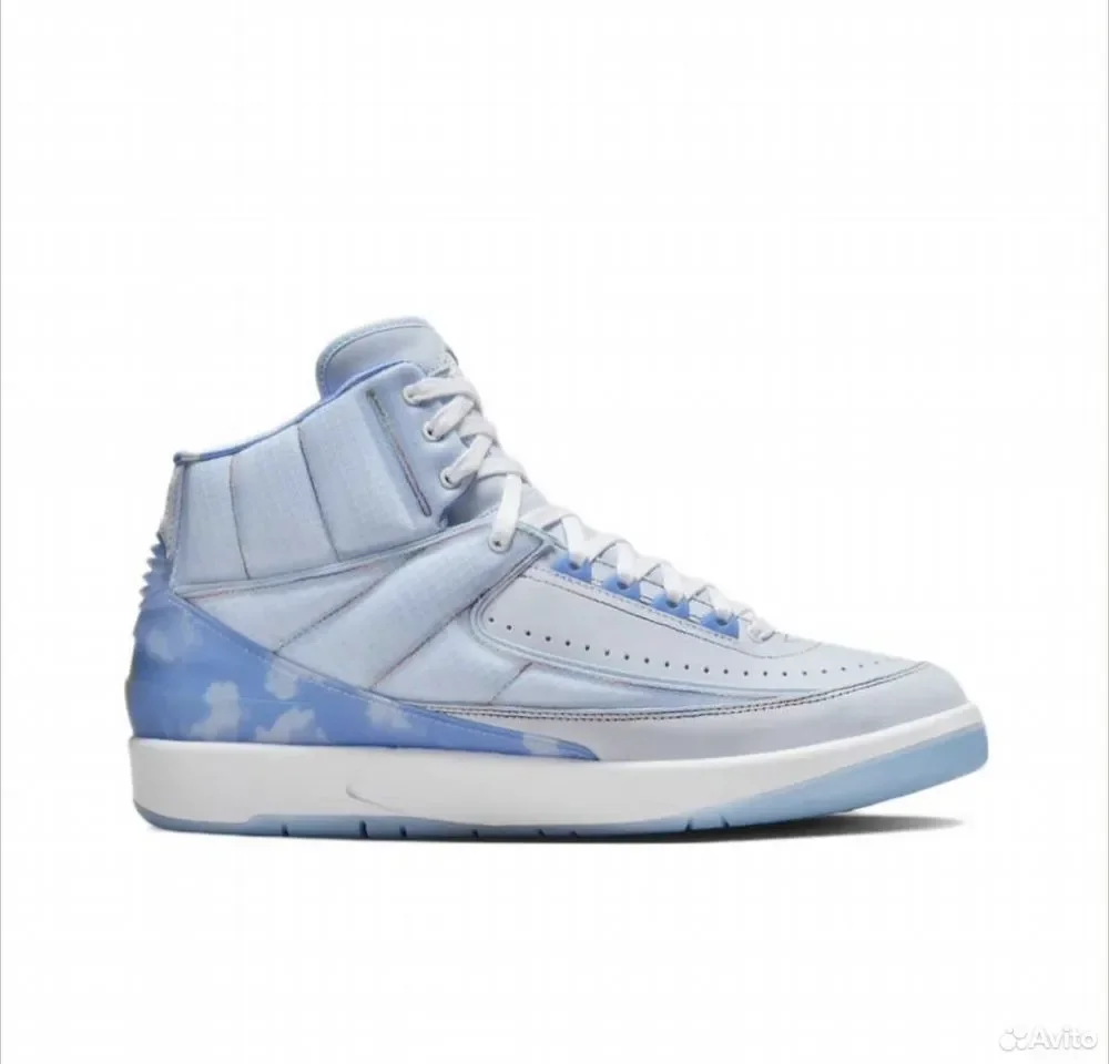 Кроссовки Nike Air Jordan 2 x J. Balvin Blue - миниатюра 2