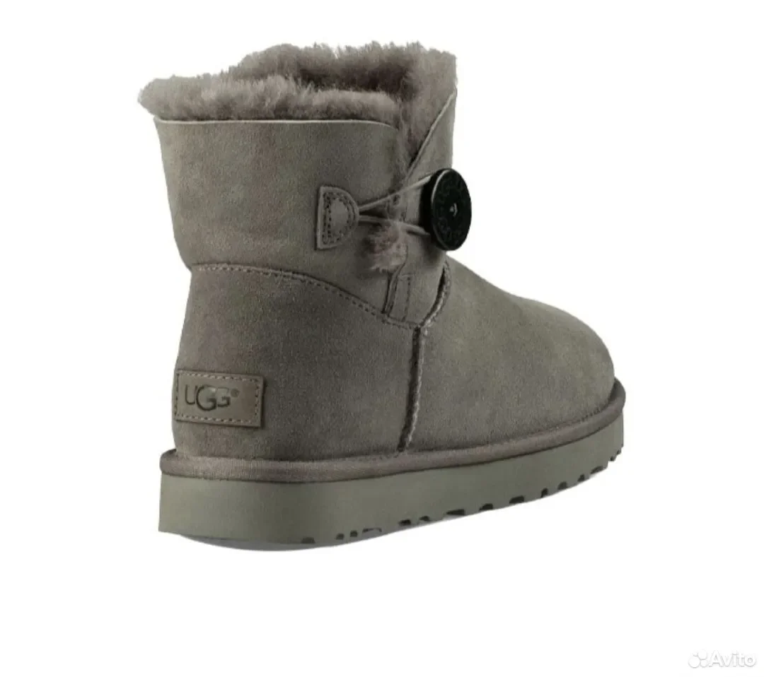 Угги Ботинки Bailey Button 2 Grey - миниатюра 3