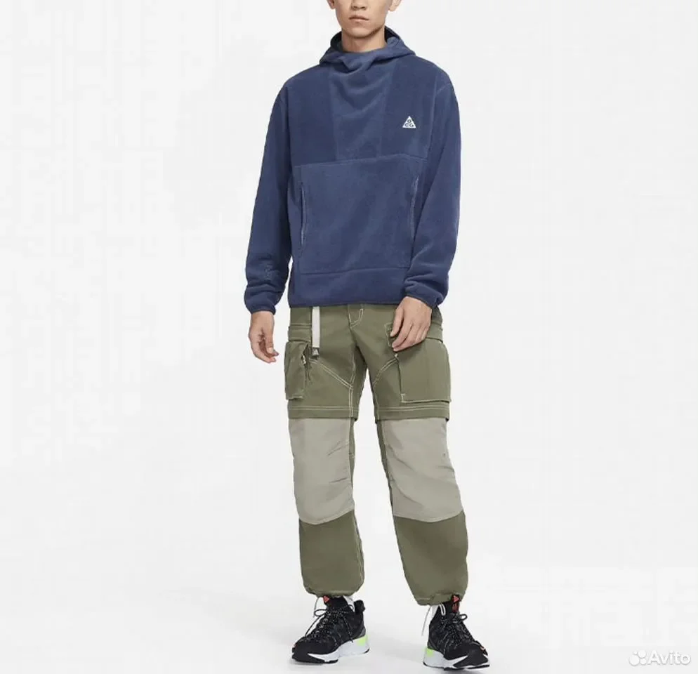 Худи Nike ACG Polartec Wolf Tree Blue - миниатюра 3