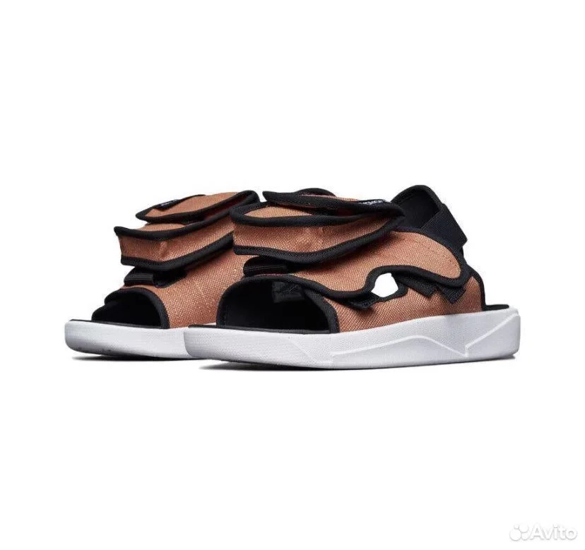 Тапочки Air Jordan LS Slide Sports Orange Sandals - миниатюра 2