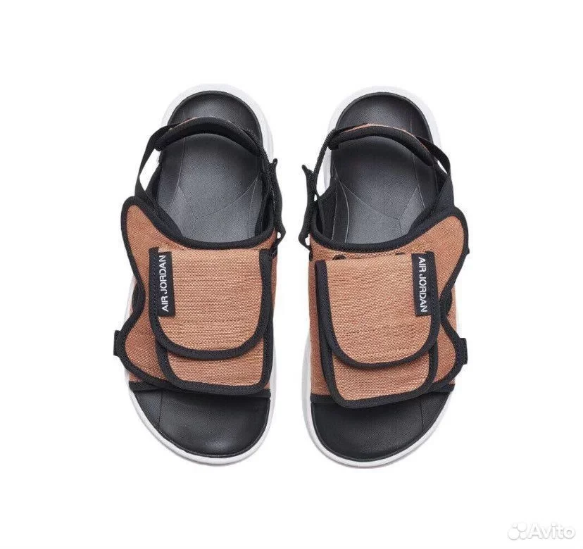 Тапочки Air Jordan LS Slide Sports Orange Sandals - миниатюра 3