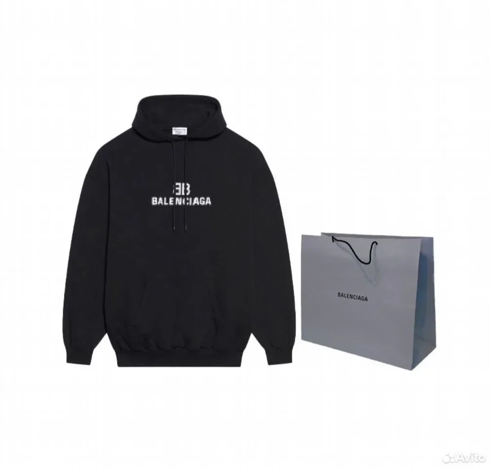 Худи Balenciaga Logo Hoodie Part 2 - миниатюра 8