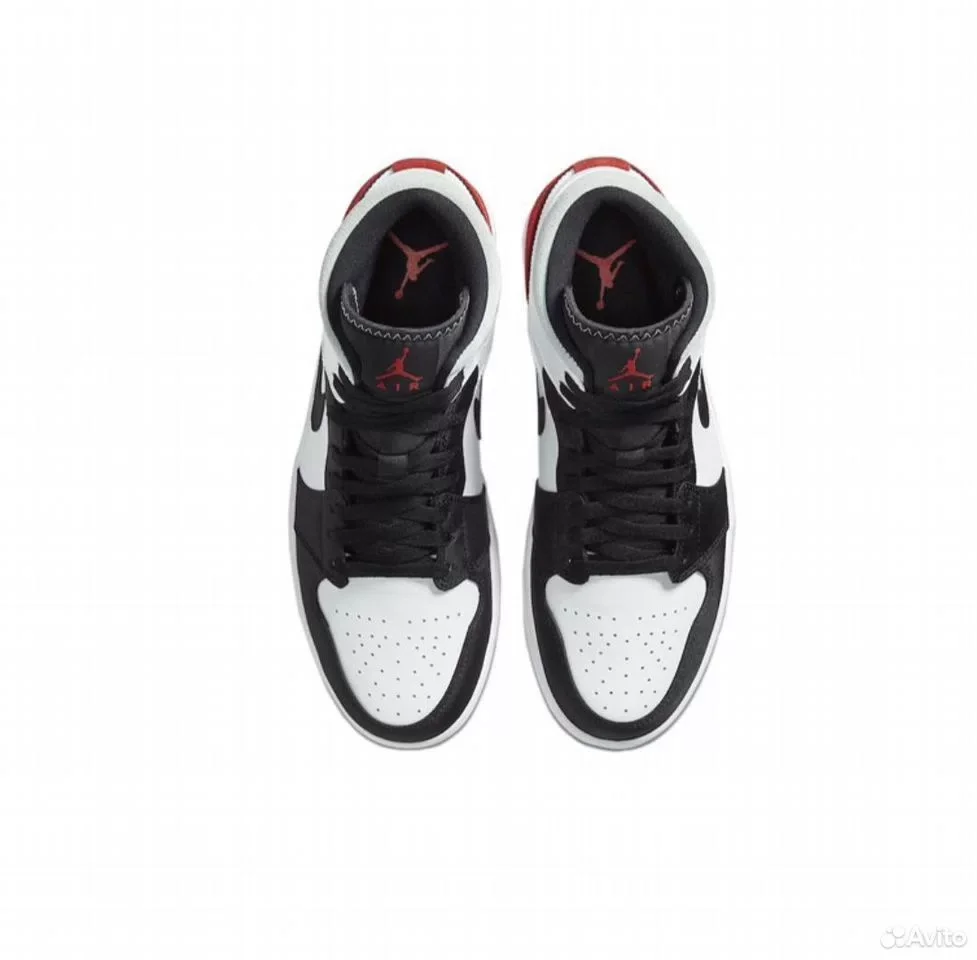 Кроссовки Nike Air Jordan 1 Mid Black Toe - миниатюра 4