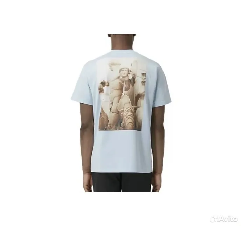 Футболка Burberry SS21 Statue Printing Cotton - изображение 1