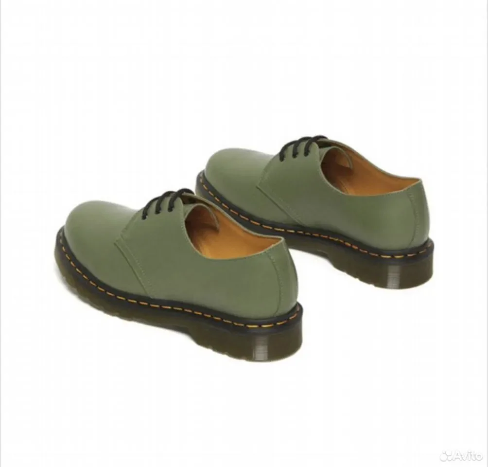 Ботинки Dr. Martens Oxford Shoes 1461 Khaki Green - миниатюра 3