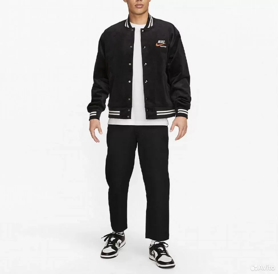 Кофта Бомбер Nike Sportswear Black - миниатюра 3