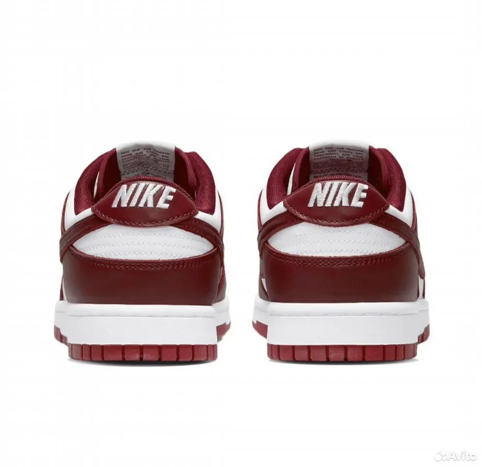 Кроссовки Nike Dunk Low Team Red - миниатюра 4