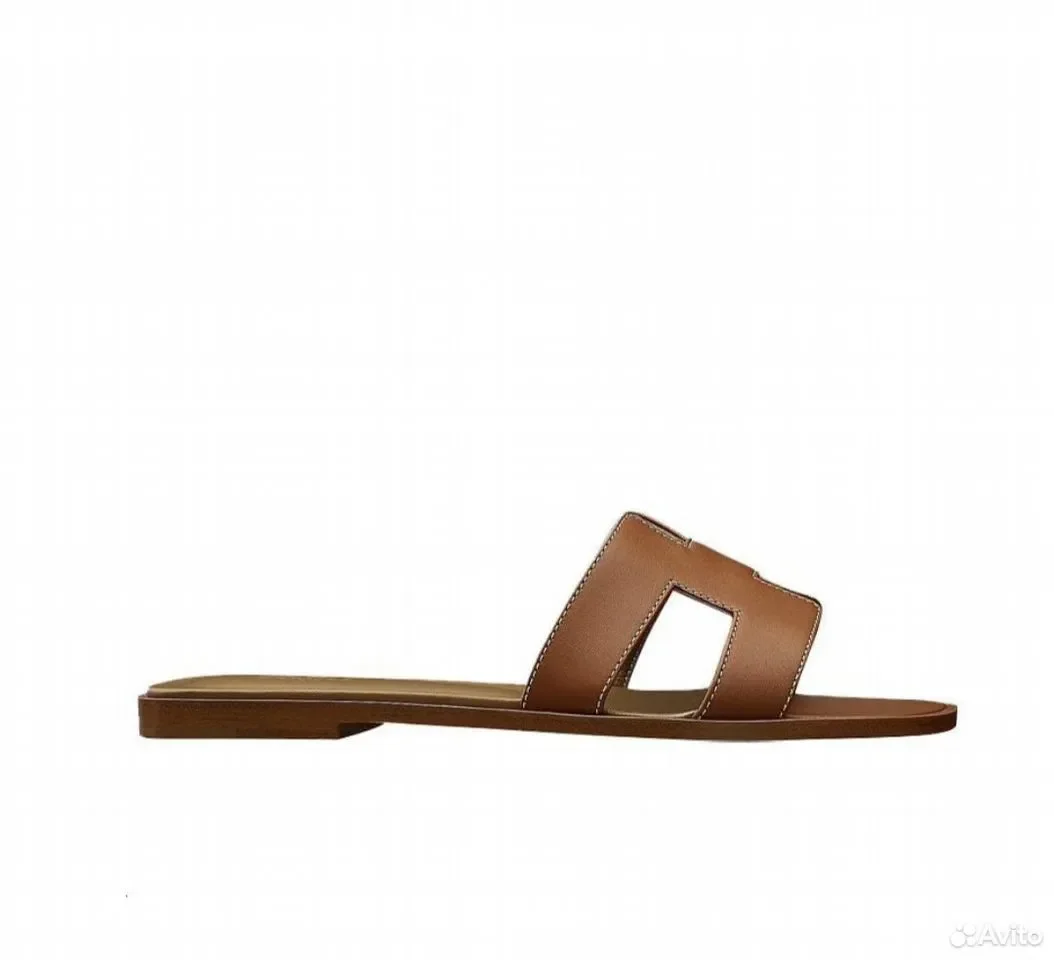 Сандали Hermes Oran Light Brown - миниатюра 3