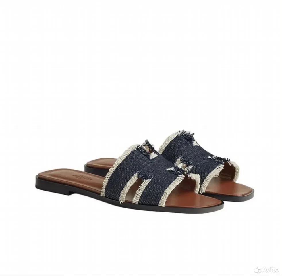 Сандали Hermes Oran Blue Celeste - изображение 1